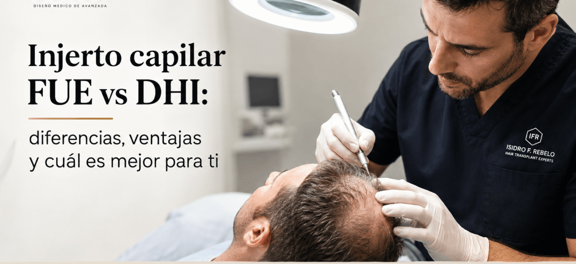 Injerto capilar FUE vs DHI diferencias, ventajas y cuál es mejor para ti