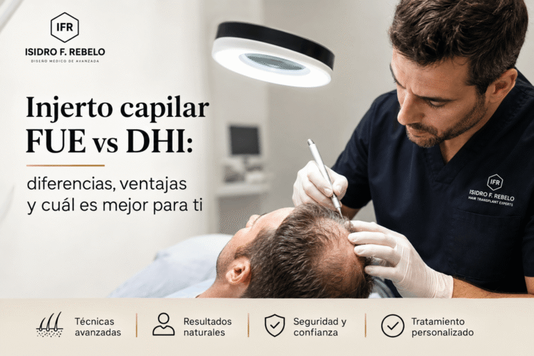 Injerto capilar FUE vs DHI: diferencias, ventajas y cuál es mejor para ti